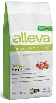 Сухой корм Alleva Equilibrium Puppy Sensitive All Breeds для щенков всех пород с чувствительным пищеварением (Ягненок)